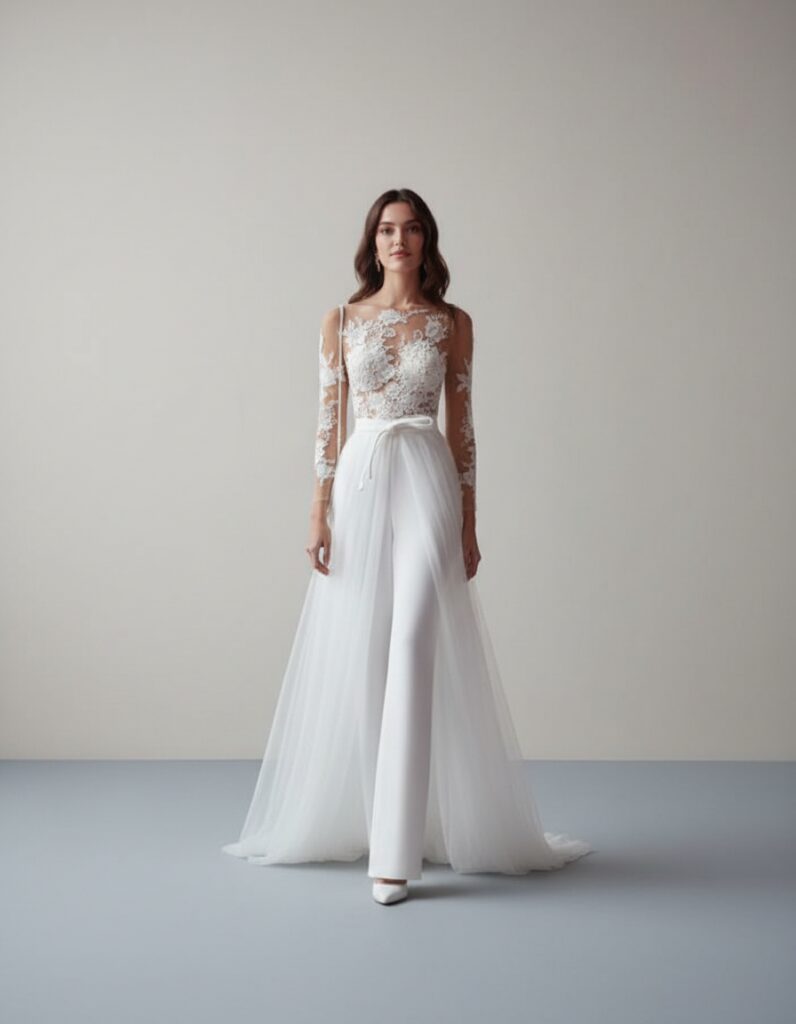 Combinaison fleurie mariage - CombiCérémonie