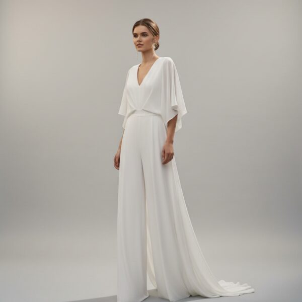 Combinaison fluide mariage femme