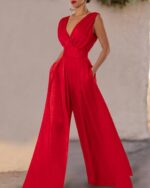 Combinaison fluide rouge - CombiCérémonie