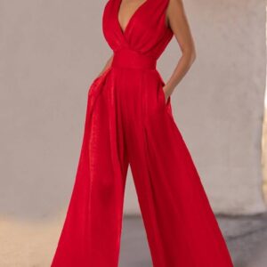 Combinaison fluide rouge - CombiCérémonie