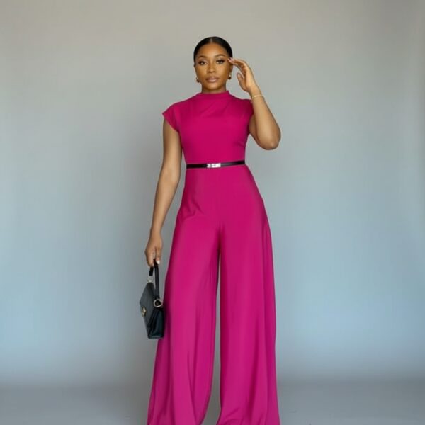 Combinaison fushia femme