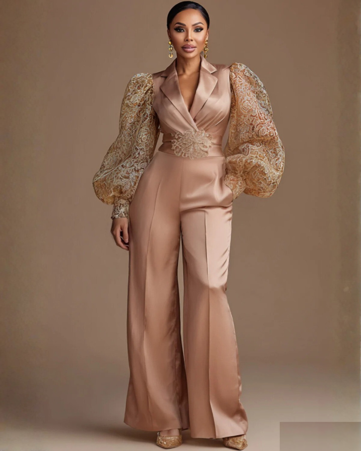 Combinaison grande taille champagne - CombiCérémonie