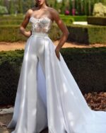 Combinaison Mariage Élégante Bustier - CombiCérémonie