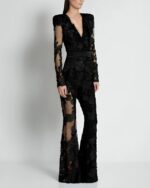 Combinaison noire avec dentelle - CombiCérémonie