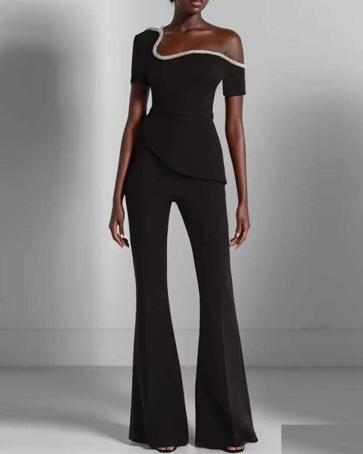 Combinaison noire femme habillée - CombiCérémonie