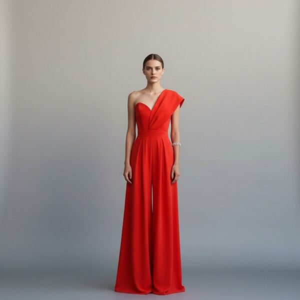 Combinaison orange ceremonie femme