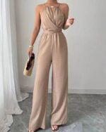 Combinaison pantalon beige - CombiCérémonie