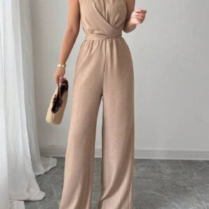 Combinaison pantalon beige - CombiCérémonie