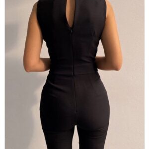 Combinaison Pantalon Noire Femme - CombiCérémonie