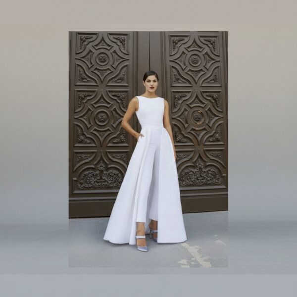 Combinaison satin mariage femme