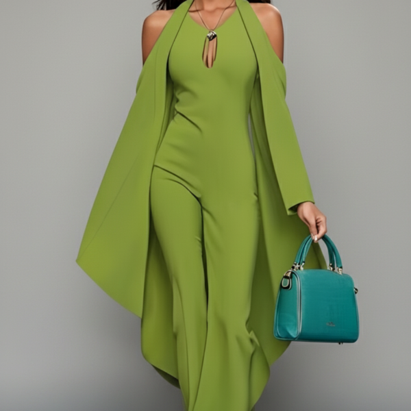 Combinaison Vert Sauge Cérémonie Femme
