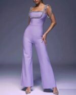 Combinaison violette femme mariage - CombiCérémonie