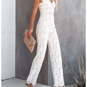 Combinaison femme chic blanche - CombiCérémonie