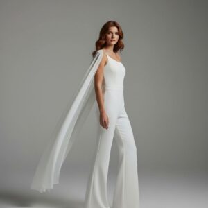 Combi pantalon cape cérémonie femme   CombiCeremonie