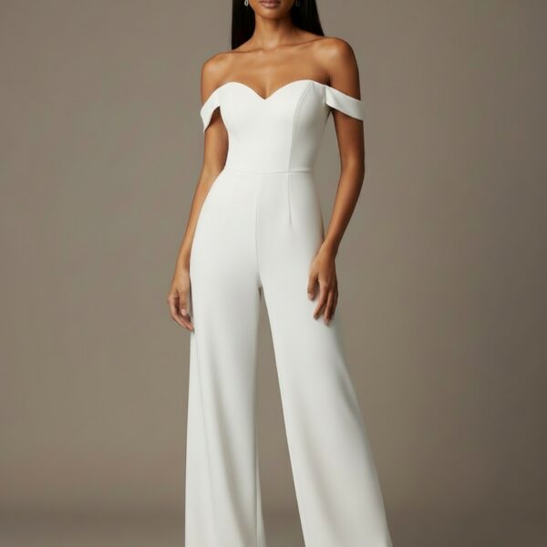 Combi pantalon de mariage