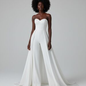 Combi pantalon mariage blanc   CombiCeremonie