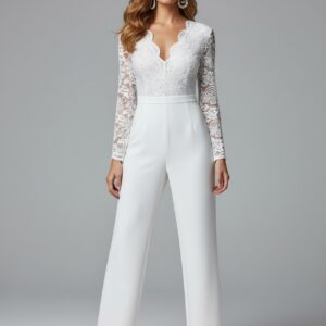 Combinaison blanche mariée   CombiCeremonie