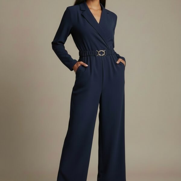 Combinaison bleu manche longue