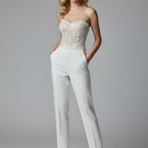 Combinaison de mariée avec traine   CombiCeremonie