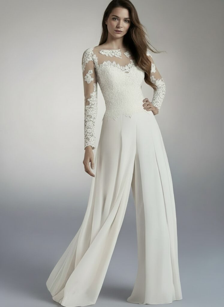 Combinaison en soie pour mariage   CombiCeremonie