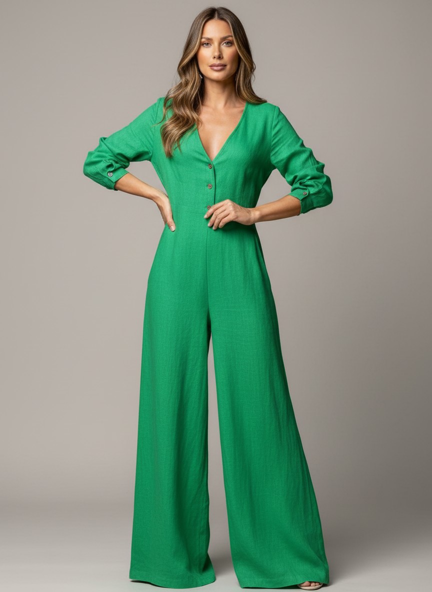 Combinaison fluide femme manche longue CombiCeremonie