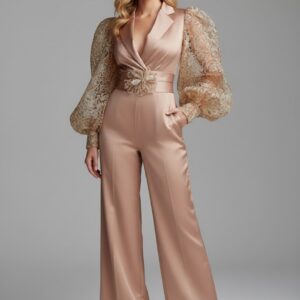 Combinaison grande taille champagne   CombiCeremonie