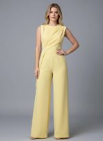 Combinaison jaune ceremonie femme   CombiCeremonie