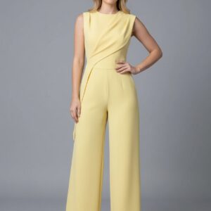 Combinaison jaune ceremonie femme   CombiCeremonie