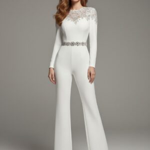 Combinaison mariage blanc femme   CombiCeremonie