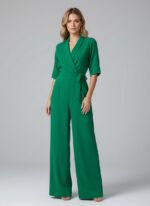 Combinaison mariage invitée vert   CombiCeremonie