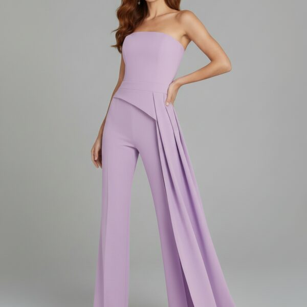 Combinaison mariage violette femme