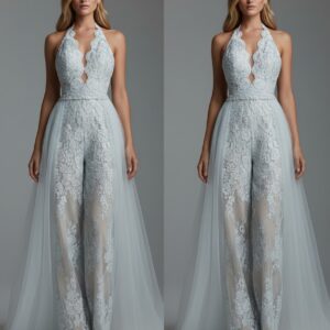 Combinaison mariée avec traîne   CombiCeremonie