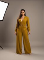 Combinaison moutarde femme   CombiCeremonie