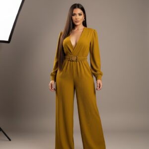 Combinaison moutarde femme   CombiCeremonie