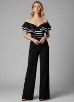 Combinaison Noire Classe cérémonie femme   CombiCeremonie