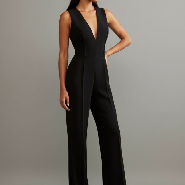 Combinaison noire mariage femme