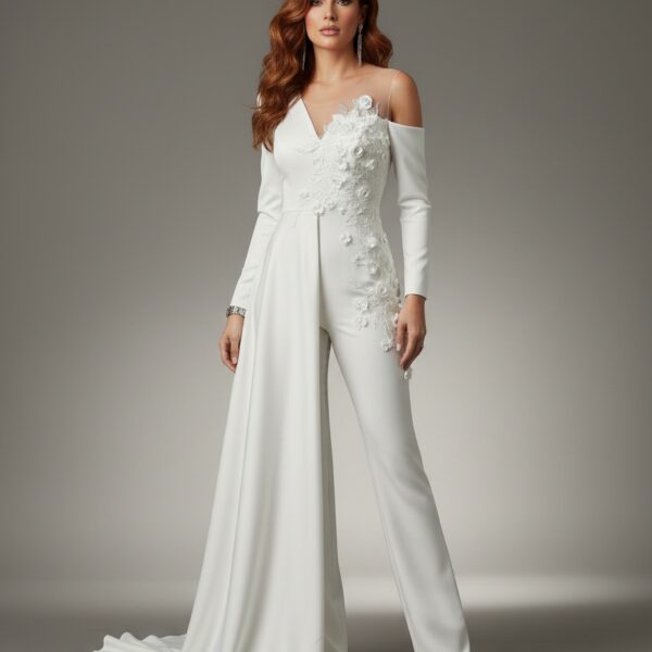 Combinaison pantalon mariage civil