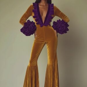 Combinaison velours femme soiree   CombiCeremonie