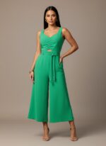 Combinaison verte ete cérémonie femme   CombiCeremonie