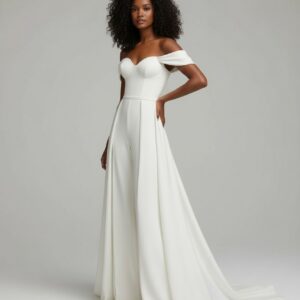 Combinaison Mariage Traîne Longue   CombiCeremonie