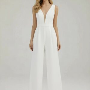 Combinaison blanche femme mariage civil   CombiCeremonie