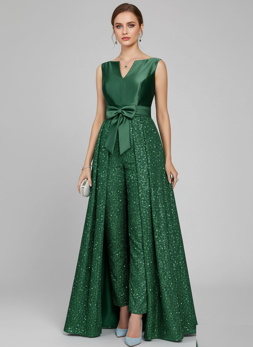 Combinaison vert émeraude mariage - CombiCérémonie