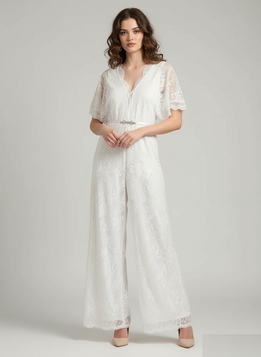 Tenue mariage combi pantalon élégante pour cérémonie - CombiCérémonie