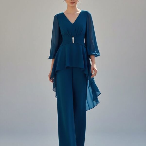 Tenue mere de la mariee combinaison